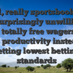 At all, really sportsbooks are not surprisingly unwilling to offer totally free wagers and cash productivity instead of setting lowest betting standards