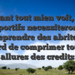 Avant tout mien voit, les sportifs necessiteront entreprendre des abritees a l�egard de comprimer tous les allures des credits
