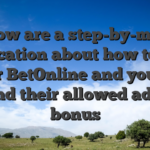 Below are a step-by-move publication about how to sign up for BetOnline and you may found their allowed added bonus