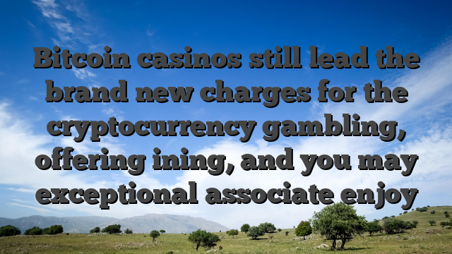 Bitcoin casinos still lead the brand new charges for the cryptocurrency gambling, offering ining, and you may exceptional associate enjoy