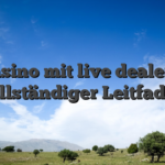 Casino mit live dealer — vollständiger Leitfaden