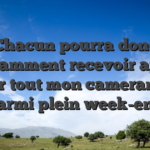 Chacun pourra donc couramment recevoir appui pour tout mon cameraman parmi plein week-end