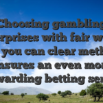 Choosing gambling enterprises with fair words and you can clear methods ensures an even more rewarding betting sense