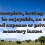 Contemplate, betting will likely be enjoyable, no way to fund expense or private monetary issues
