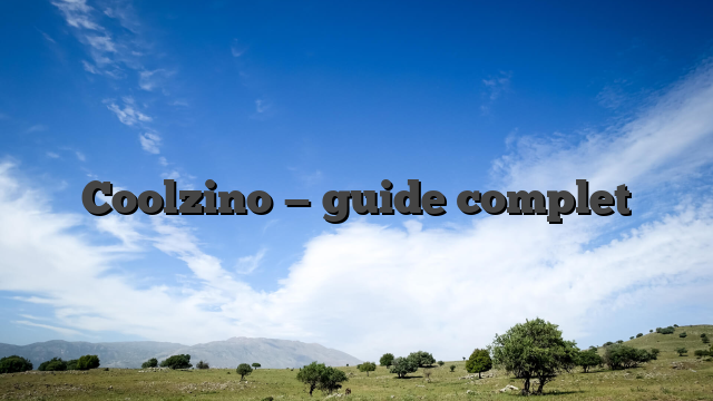 Coolzino — guide complet