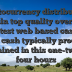 Cryptocurrency distributions within top quality overseas greatest web based casinos real cash typically process contained in this one-twenty four hours