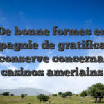 De bonne formes en compagnie de gratification sans conserve concernant les casinos ameriains
