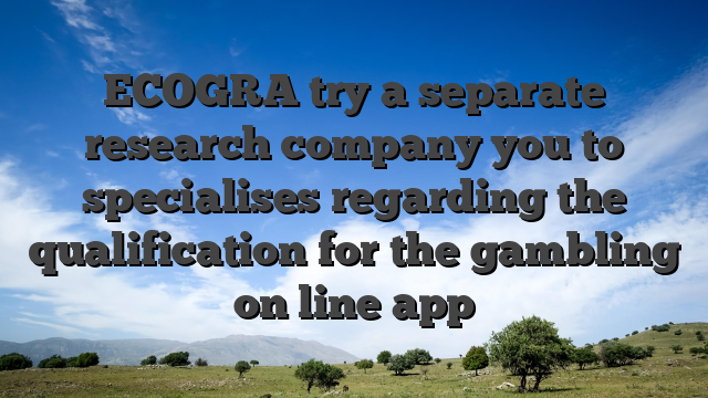 ECOGRA try a separate research company you to specialises regarding the qualification for the gambling on line app