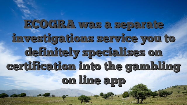 ECOGRA was a separate investigations service you to definitely specialises on certification into the gambling on line app
