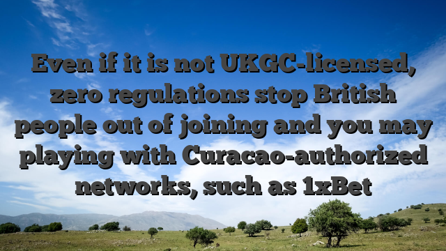 Even if it is not UKGC-licensed, zero regulations stop British people out of joining and you may playing with Curacao-authorized networks, such as 1xBet
