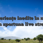 Experiențe inedite în sport prin sportuna live stream