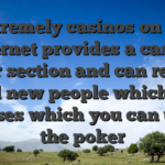 Extremely casinos on the internet provides a casino poker section and can reward brand new people which have bonuses which you can use to the poker