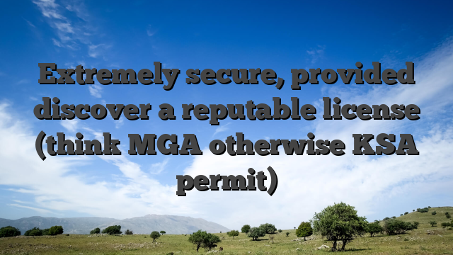Extremely secure, provided discover a reputable license (think MGA otherwise KSA permit)