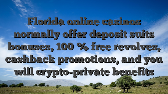 Florida online casinos normally offer deposit suits bonuses, 100 % free revolves, cashback promotions, and you will crypto-private benefits