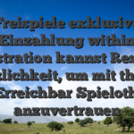 Freispiele exklusive Einzahlung within Registration kannst Respons nutzlichkeit, um mit that is sich Erreichbar Spielotheken anzuvertrauen