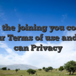 From the joining you commit to our Terms of use and you can Privacy