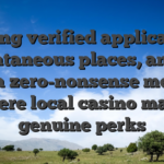 Having verified application, instantaneous places, and you can a zero-nonsense means, and here local casino matches genuine perks