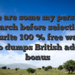 Here are some my personal research before selecting a favourite 100 % free wagers zero dumps British added bonus