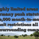 Highly limited areas eg Germany push statutory �one,000 month-to-month deposit restrictions all over the surrounding company