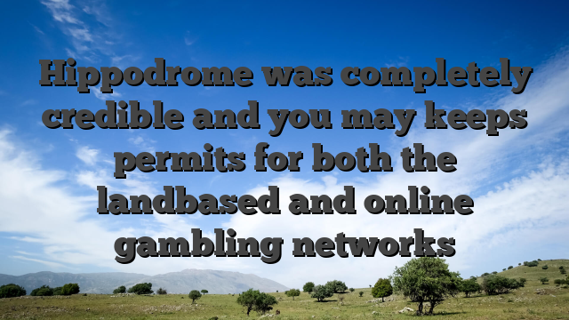 Hippodrome was completely credible and you may keeps permits for both the landbased and online gambling networks