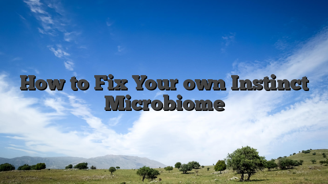 How to Fix Your own Instinct Microbiome