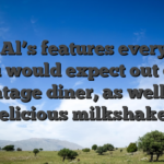 Huge Al’s features everything you would expect out of a vintage diner, as well as delicious milkshakes