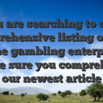If you are searching to own a comprehensive listing of safe on line gambling enterprises, make sure you comprehend our newest article