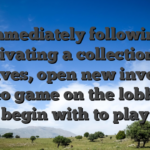 Immediately following activating a collection of revolves, open new involved video game on the lobby to begin with to play