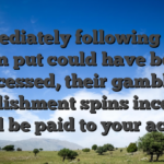 Immediately following your own put could have been processed, their gambling establishment spins incentive would be paid to your account