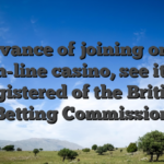 In advance of joining one Uk on-line casino, see it�s registered of the British Betting Commission