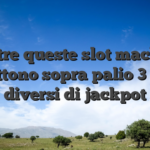 Inoltre queste slot machine mettono sopra palio 3 tipi diversi di jackpot