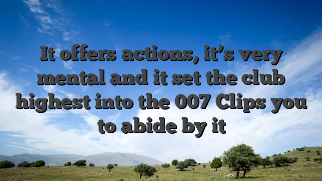 It offers actions, it’s very mental and it set the club highest into the 007 Clips you to abide by it