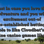 Just in case you love the adventure and you will excitement out-of homes-established betting, you are able to like Cloudbet’s alive online casino games library