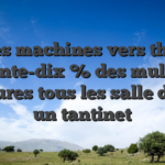 La, les machines vers thunes   soixante-dix % des multiples affleures tous les salle de jeu un tantinet