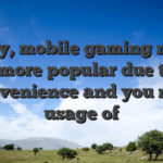 Lately, mobile gaming might ever more popular due to the convenience and you may usage of