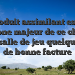 Le produit assimilant est l’un pylone majeur de ce choix d’un salle de jeu quelque peu de bonne facture
