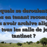Lesquels se deroulent les genres en tenant recompense sans avoir archive alignes avec tous les salle de jeu un tantinet ?
