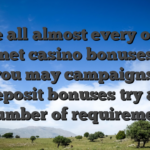 Like all almost every other internet casino bonuses and you may campaigns, no-deposit bonuses try about a number of requirements