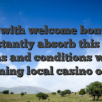 Like with welcome bonuses, constantly absorb this new terms and conditions when claiming local casino offers