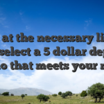 Look at the necessary listing and select a 5 dollar deposit casino that meets your needs