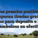 Los premios posibles incorporan tiradas gratuito, bonos para deposito o bien reembolsos en efectivo