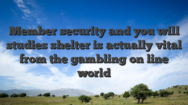 Member security and you will studies shelter is actually vital from the gambling on line world