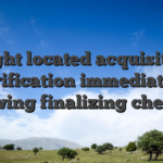 Might located acquisition verification immediately following finalizing checkout