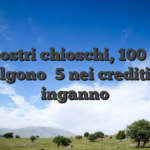 Nei nostri chioschi, 100 punti valgono �5 nei crediti di inganno