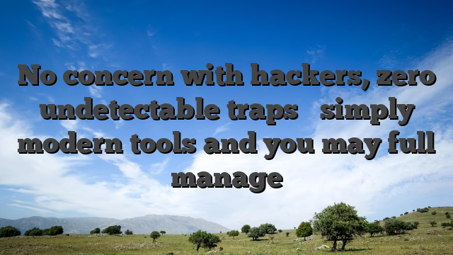 No concern with hackers, zero undetectable traps � simply modern tools and you may full manage