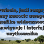 Oczywiscie, jesli rozgrywki nalezy zwrocic uwage na grafike widocznosc, nawigacje i interfejs uzytkownika