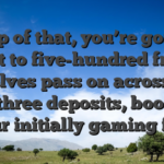 On top of that, you’re going to get to five-hundred free revolves pass on across the first three deposits, boosting your initially gaming feel
