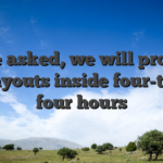 Once asked, we will process the payouts inside four-twenty four hours