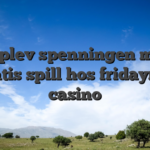 Opplev spenningen med gratis spill hos fridayroll casino