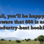 Overall, you’ll be happy to be aware that 888 is an industry-best bookie